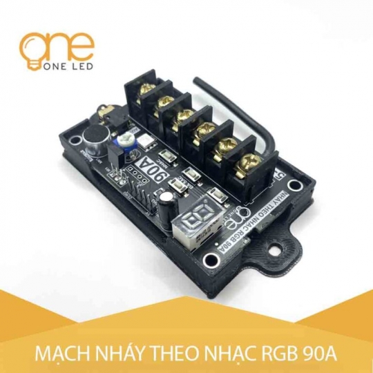 MẠCH LED 7 MÀU RGB 90A NHÁY THEO NHẠC