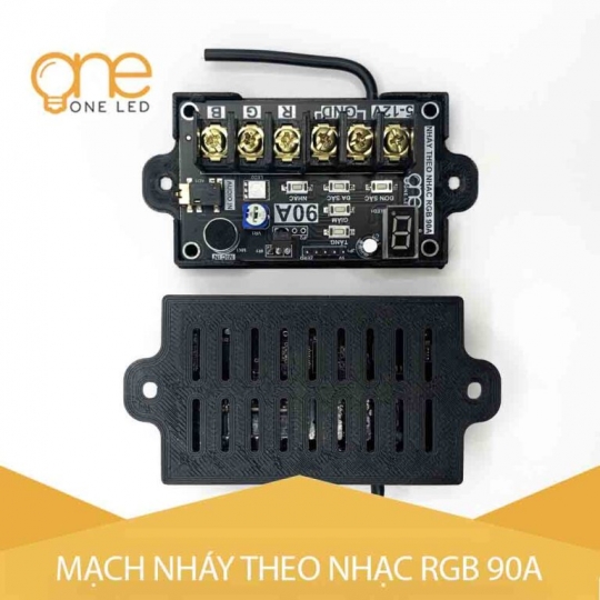 MẠCH LED 7 MÀU RGB 90A NHÁY THEO NHẠC