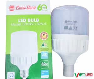 BÚP TRỤ RẠNG ĐÔNG 30W MÀU TRẮNG CHÍNH HÃNG