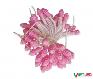 LED ĐÚC F5 - 12V MÀU HỒNG