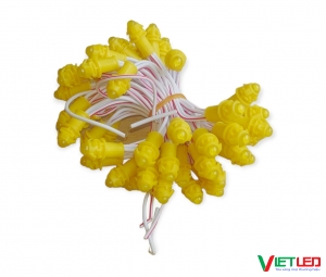 LED ĐÚC F5 - 12V MÀU VÀNG CHANH