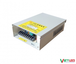 NGUỒN LED 12V 34A NGOÀI TRỜI VỎ SẮT LỚN CHỐNG NƯỚC MƯA