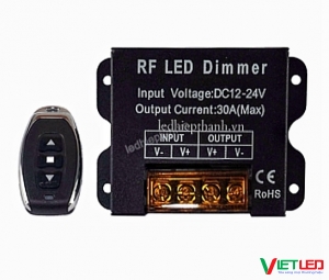 DIMMER 12V-24V 30A CHỈNH SÁNG TỐI CHO ĐÈN LED CÓ REMOTE RF