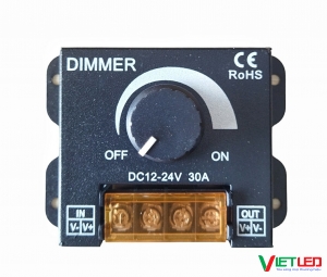 DIMMER 12V-24V 30A CHỈNH SÁNG TỐI DÙNG CHO ĐÈN LED CÓ NÚT VẶN CHỈNH TRỰC TIẾP