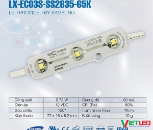 LED HÀN QUỐC MODULE 3 BÓNG VÀNG 