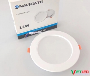 ÂM TRẦN TRÒN 12W NAVIGET CHÍNH HÃNG ÁNH SÁNG TRẮNG