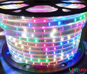 LED 2835 2 HÀNG BÓNG 6 MÀU CHẠY ĐUỔI ĐIỆN 220V