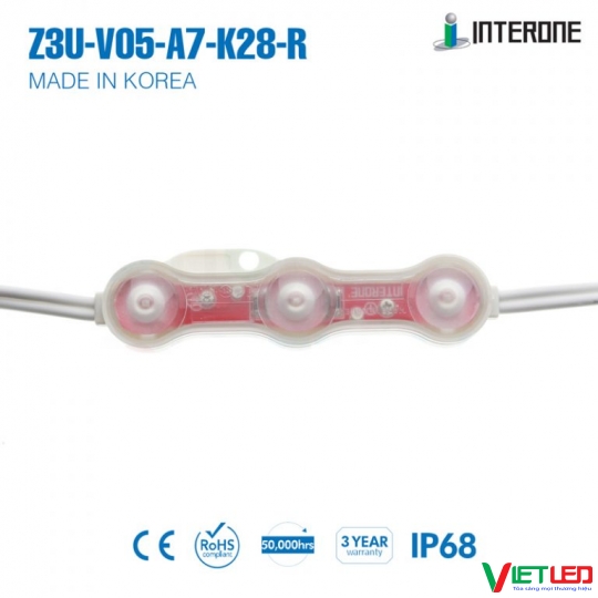 LED MODULE HÀN QUỐC 3 BÓNG ĐỎ 