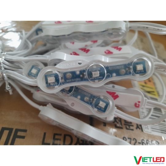 LED MODULE HÀN QUỐC 3 BÓNG MÀU XANH DƯƠNG 