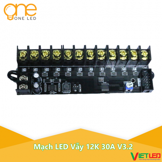 MẠCH ĐIỀU KHIỂN LED VẪY 12 CỔNG 30A ONELED