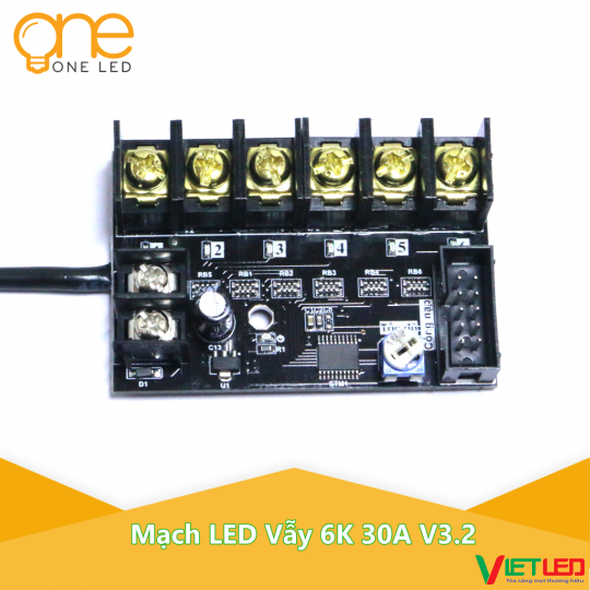 MẠCH ĐIỀU KHIỂN LED VẪY 6 KÊNH 30A ONELED