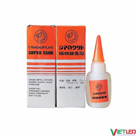 KEO 502 KHÔNG KHÓI SƯ TỬ CAM Cyanoacrylate 