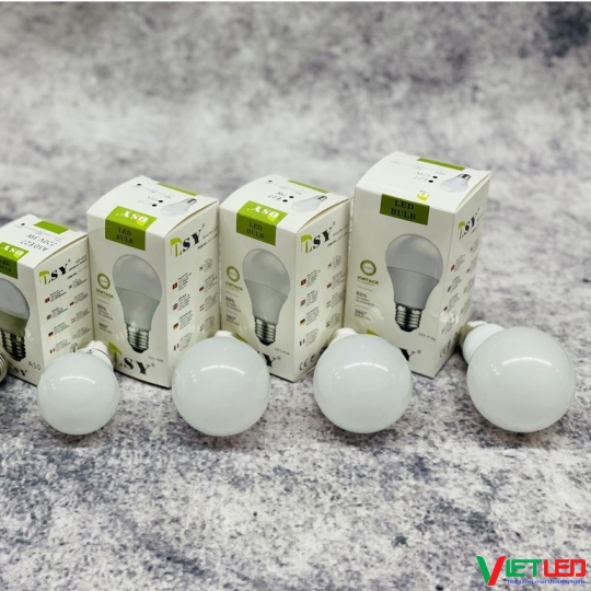 BÓNG BÚP TRÒN DSY 9W ÁNH SÁNG TRẮNG, VÀNG