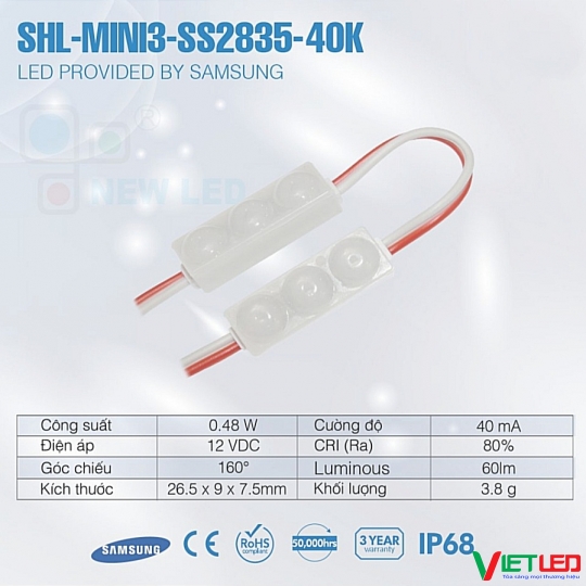 LED MODULE HÀN QUỐC SID MINI 40K