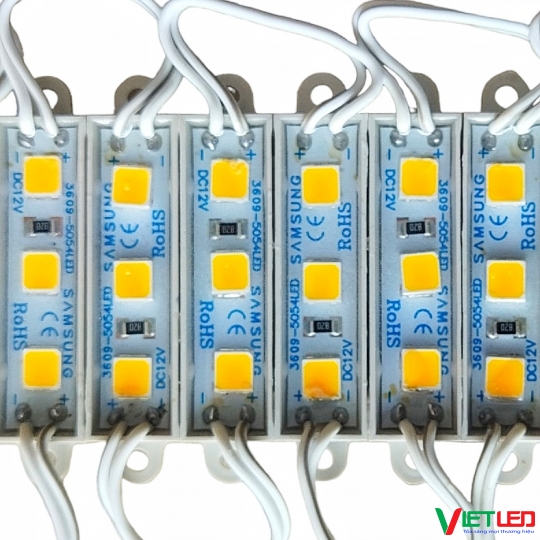 LED HẮT MODULE 3 BÓNG 5054 NHỎ 3609 MÀU VÀNG ĐẬM
